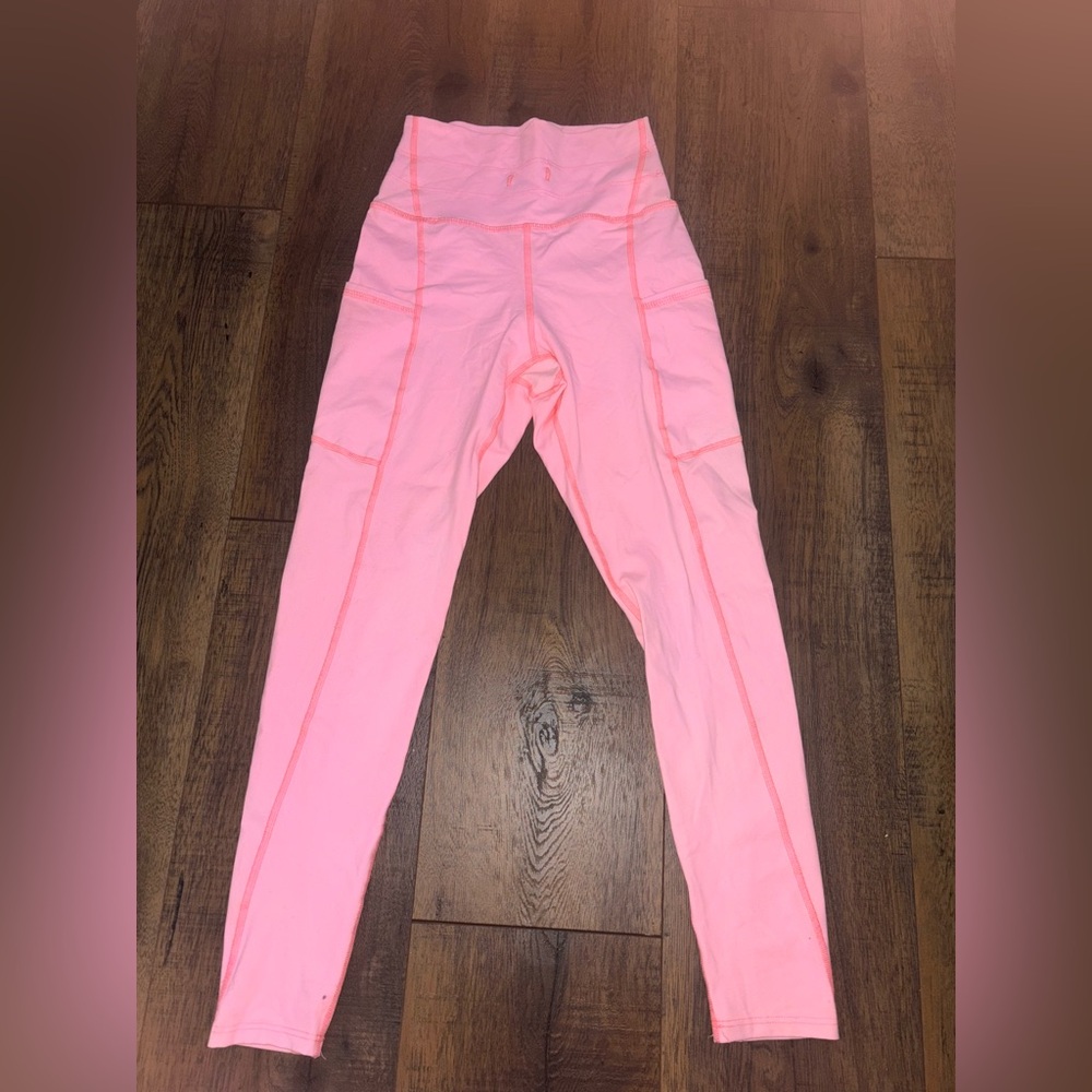 Electric & Rose Pink High-Waisted Leggings